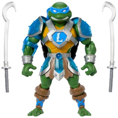 Action Figure Leonardo - Turtles Of Grayskull Reptile Wars - Masters Of The Universe Origins - Mattel