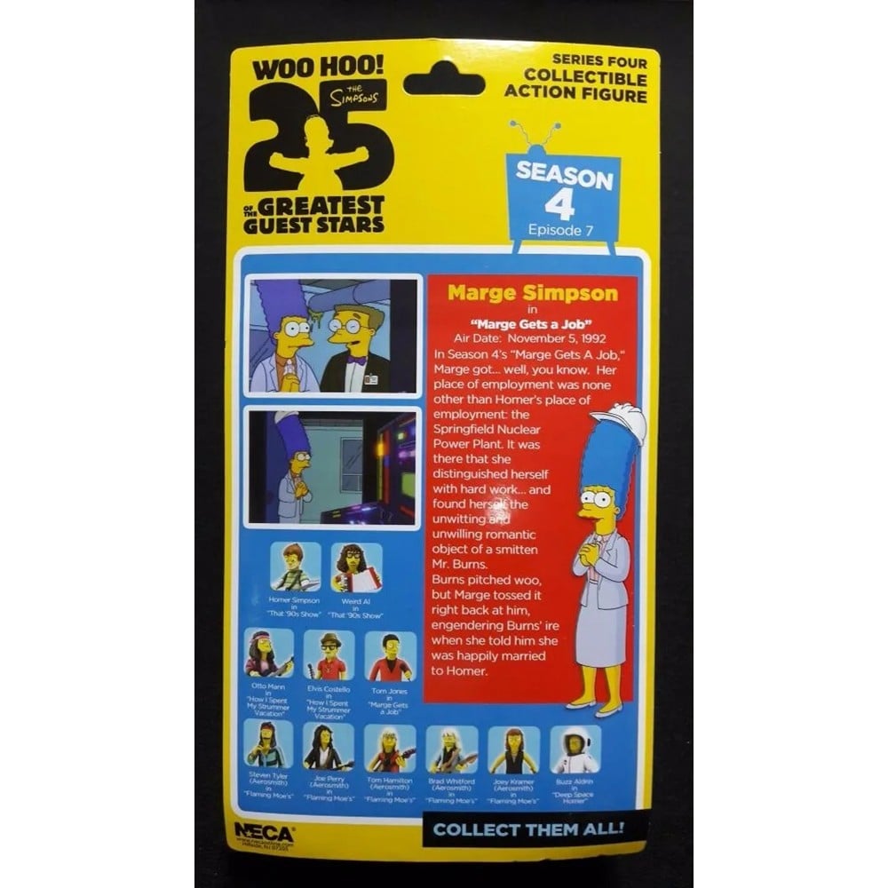 Action Figure Marge Simpson Working Woman Marge - The Simpsons - 25 Of The Greatest Guest Stars Series 4 - Neca