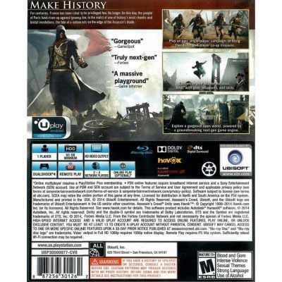Assassins Creed Unity - Ps4 (Seminovo)