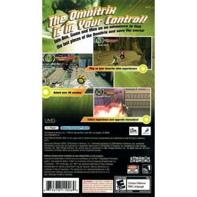 Ben 10 Protector Of Earth - Psp (Sem Manual) (Usado) (Detalhe Umd)