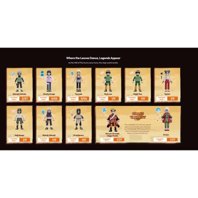 Boneco Surpresa Naruto Shippuden - Blokees Galaxy Version 02 The Place The Leaves Dance (Blind Box)