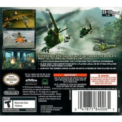 Call Of Duty Black Ops - Nintendo Ds (Seminovo)