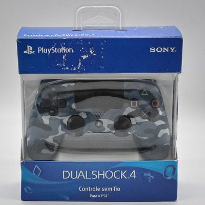 Controle Sem Fio Ps4 - Dualshock 4 Original Sony (Azul Camuflado)