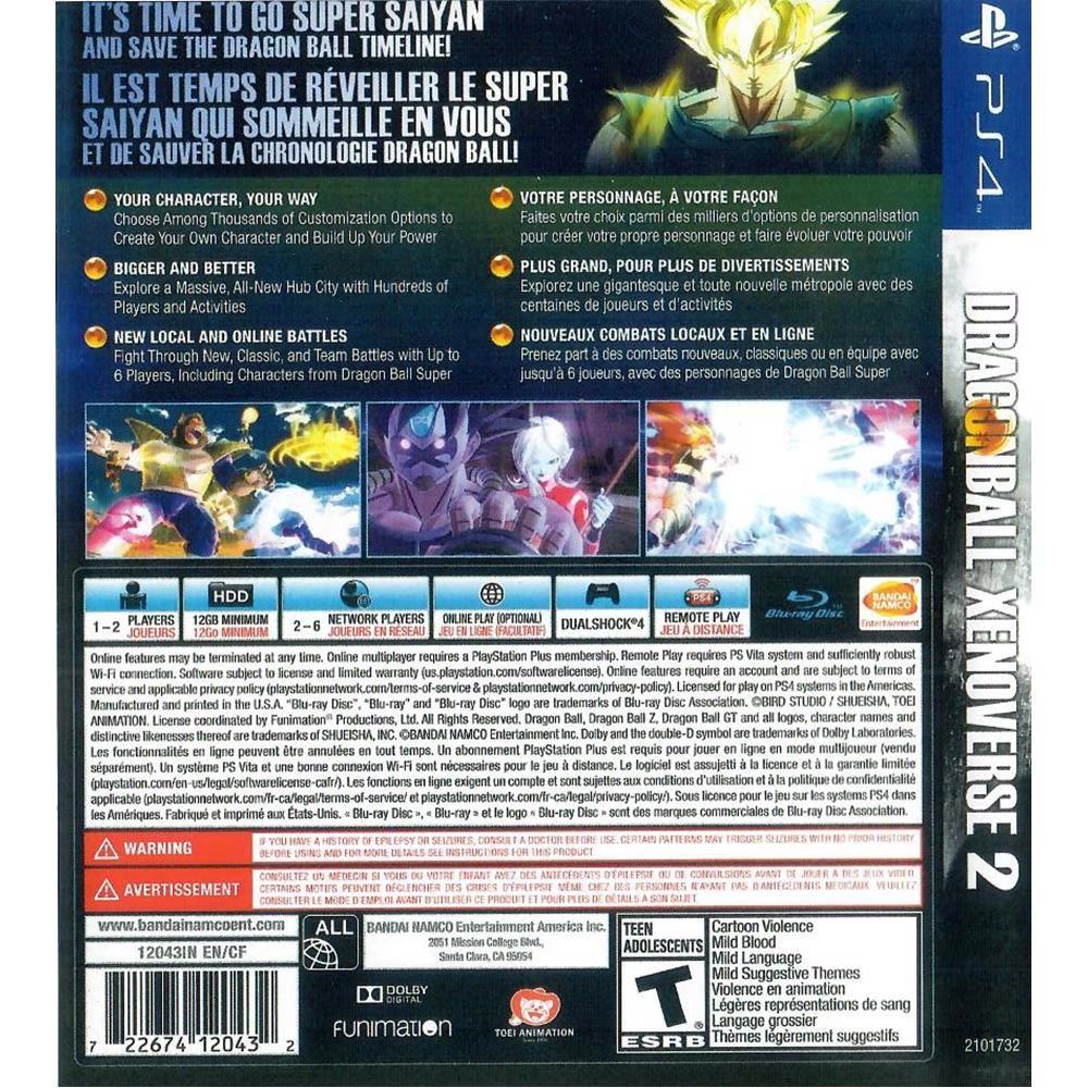 Dragon Ball Xenoverse 2 - Ps4 (Usado)
