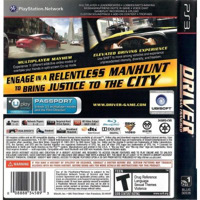 Driver San Francisco - Ps3 (Novo)