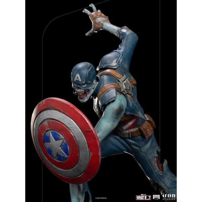 Estátua Capitão América Zumbi – What If...? | Art Scale 1/10 | Iron Studios
