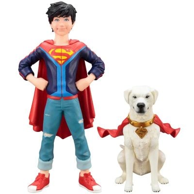Estátua Superboy (Jonathan Kent) & Krypto (Dc Comics Super Sons) Artfx+ Kotobukiya