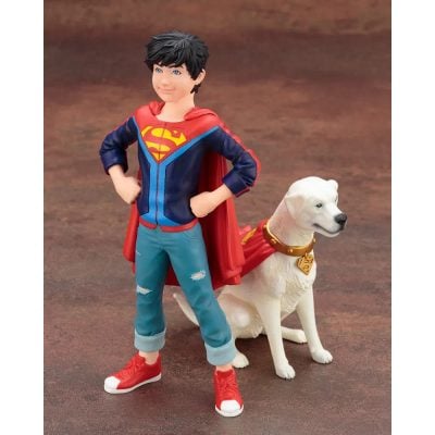 Estátua Superboy (Jonathan Kent) & Krypto (Dc Comics Super Sons) Artfx+ Kotobukiya