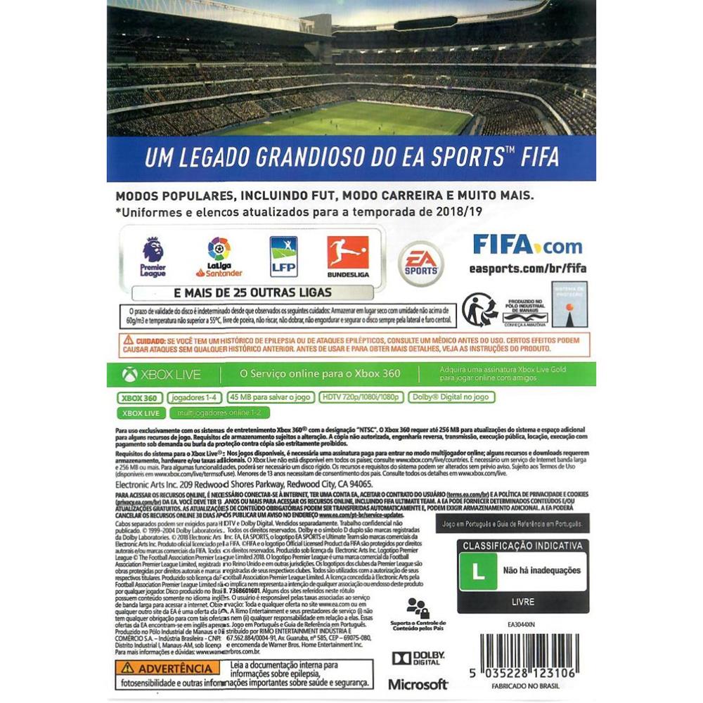 Fifa 19 - Xbox 360 (Seminovo)