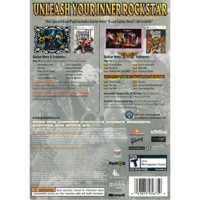 Guitar Hero 2 / Guitar Hero Aerosmith (Dual Pack) - Xbox 360 (Usado)