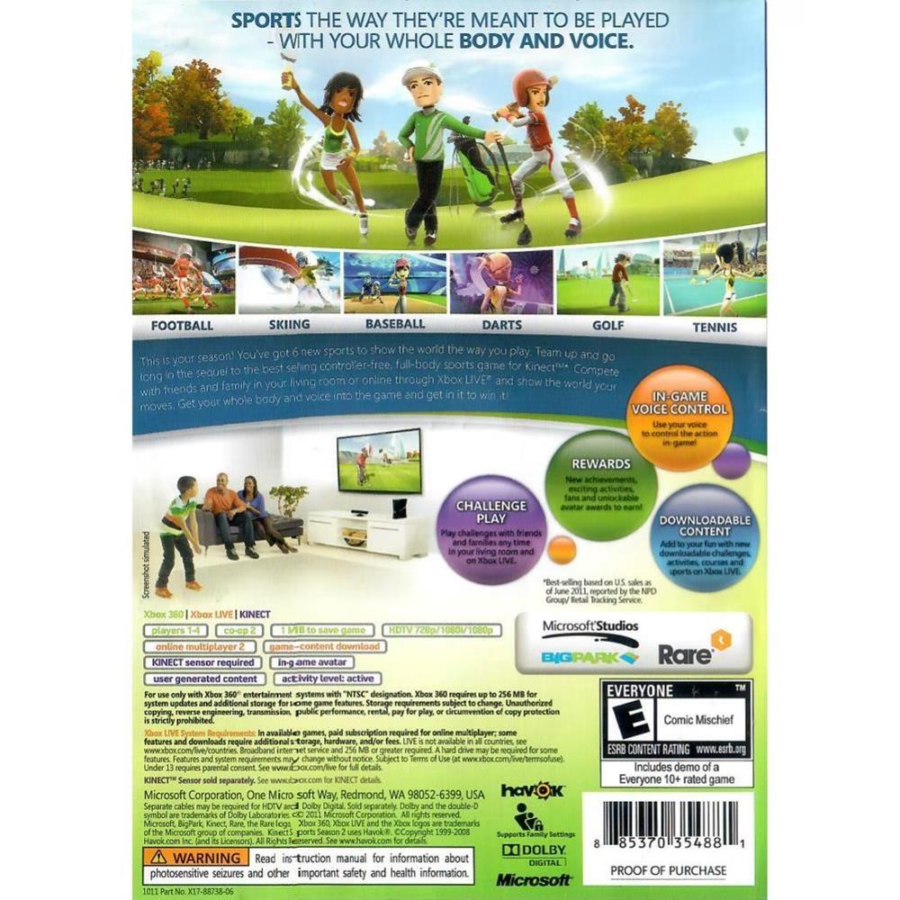 Kinect Sports Season Two - Xbox 360