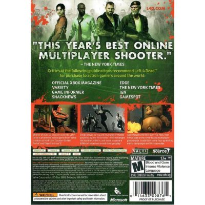 Left 4 Dead Platinum Hits - Xbox 360 (Usado) (Mancha)