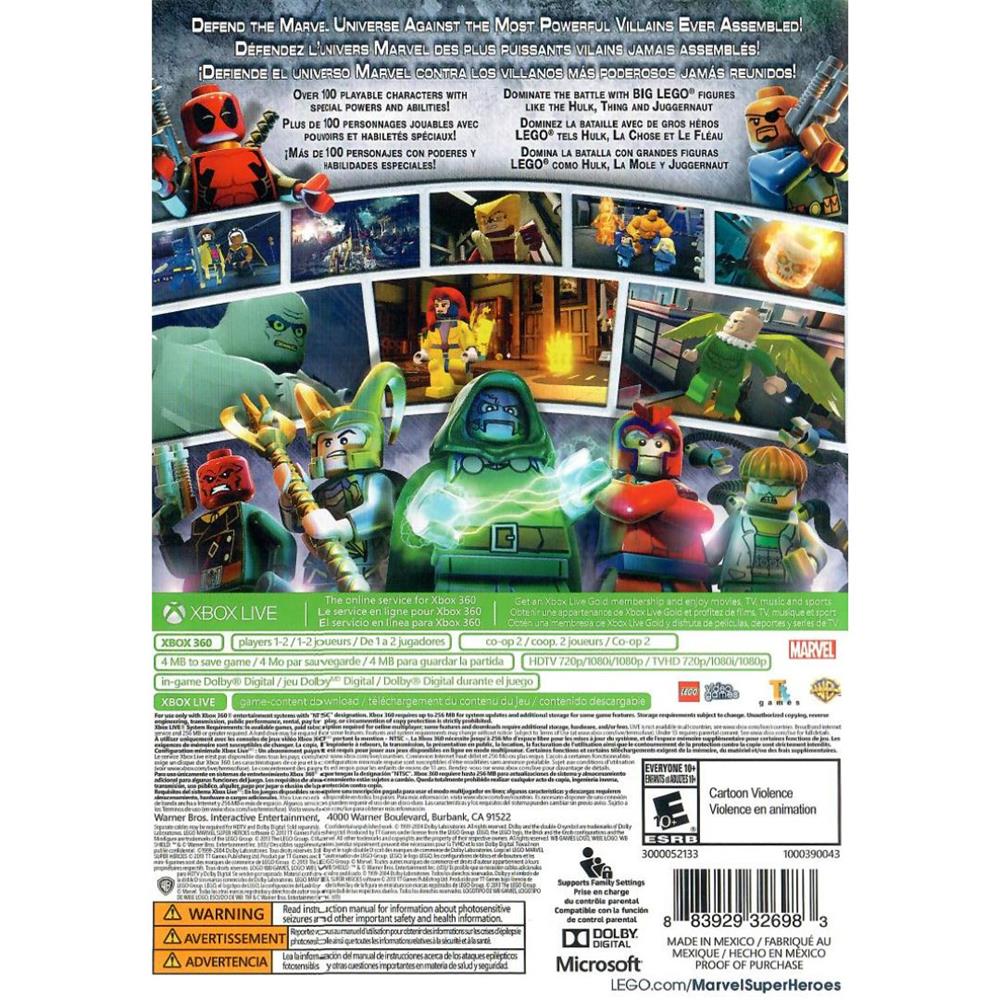 Lego Marvel Super Heroes - Xbox 360 (Usado)