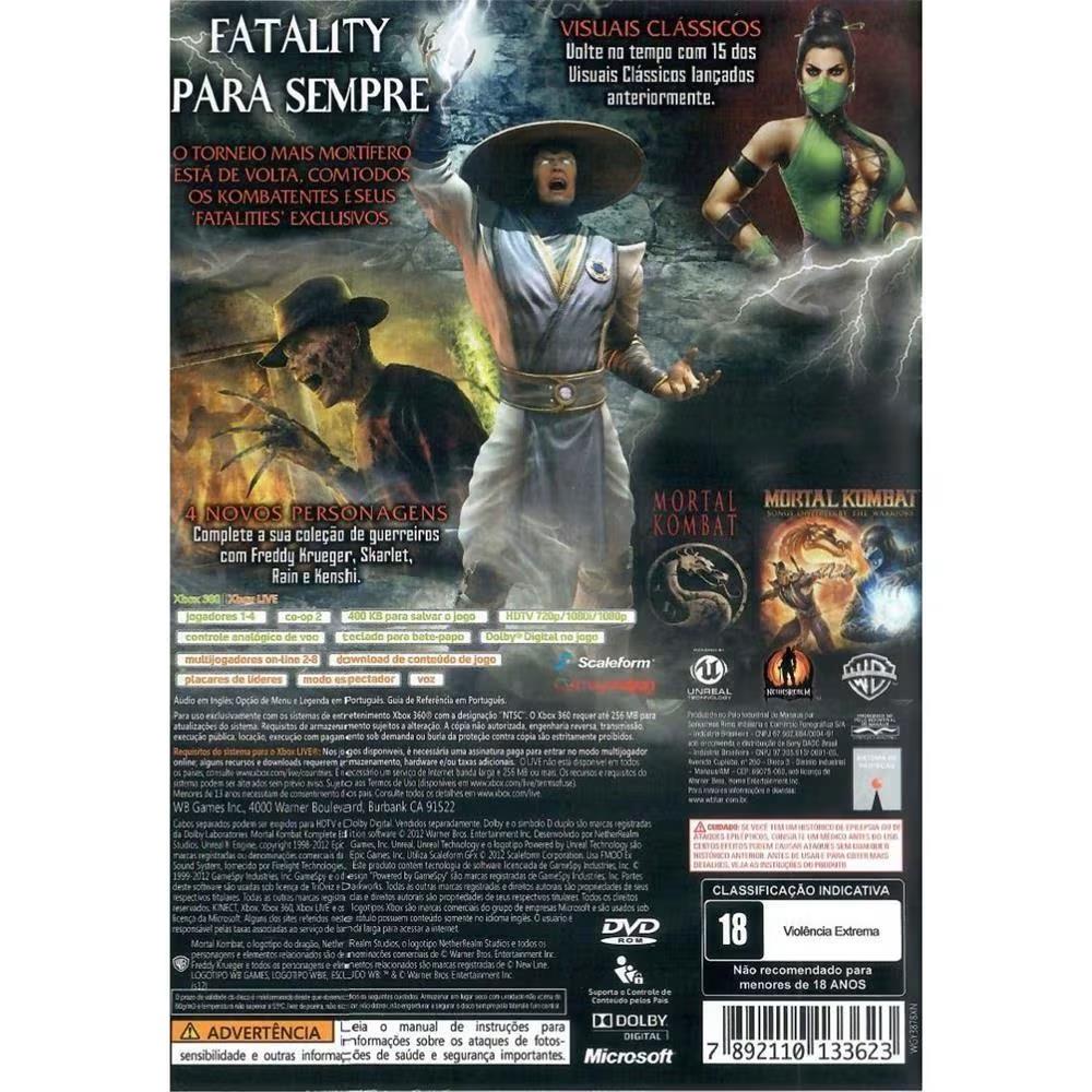 Mortal Kombat Komplete Edition - Xbox 360 (Usado)