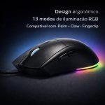 Mouse Gamer Force One Blackpulse Usb — 12.800 Dpi, Rgb 13 Modos E Polling Rate 1000 Hz Mouse Gamer Force One Blackpulse Usb — 12.800 Dpi, Rgb 13 Modos E Polling Rate 1000 Hz
