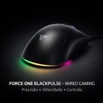 Mouse Gamer Force One Blackpulse Usb — 12.800 Dpi, Rgb 13 Modos E Polling Rate 1000 Hz Mouse Gamer Force One Blackpulse Usb — 12.800 Dpi, Rgb 13 Modos E Polling Rate 1000 Hz