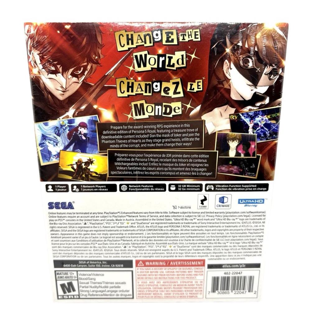 Persona 5 Royal - Ps5 (Steelbook) (Seminovo)