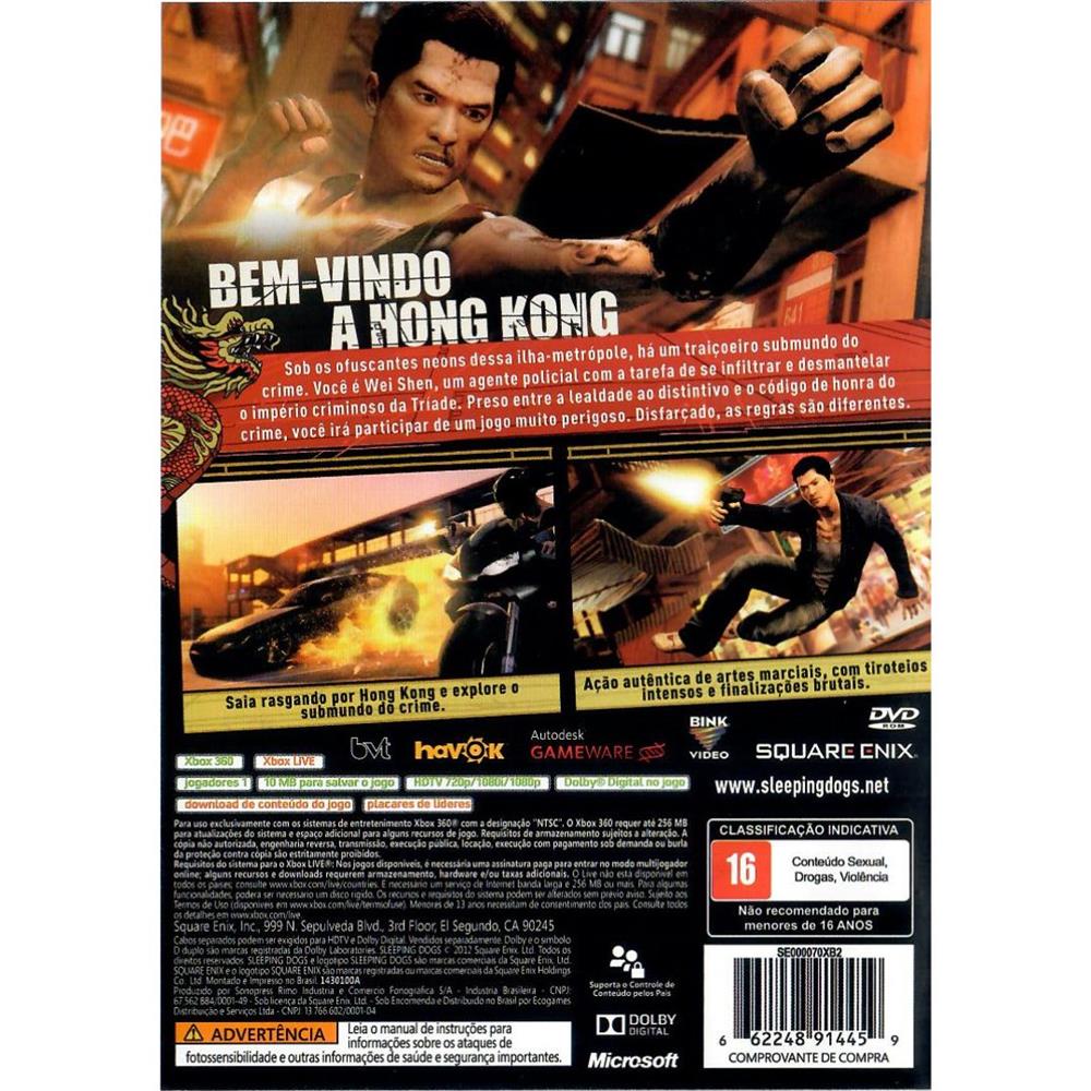 Sleeping Dogs - Xbox 360 (Seminovo)