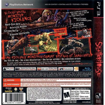 Splatterhouse - Ps3 (Usado)