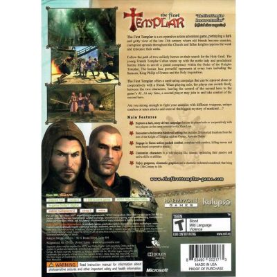 The First Templar - Xbox 360 (Lacre Com Detalhe) (Novo)