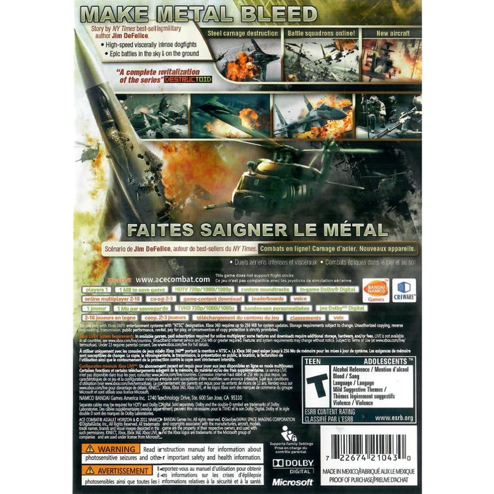 Ace Combat Assault Horizon - Xbox 360 (Seminovo)