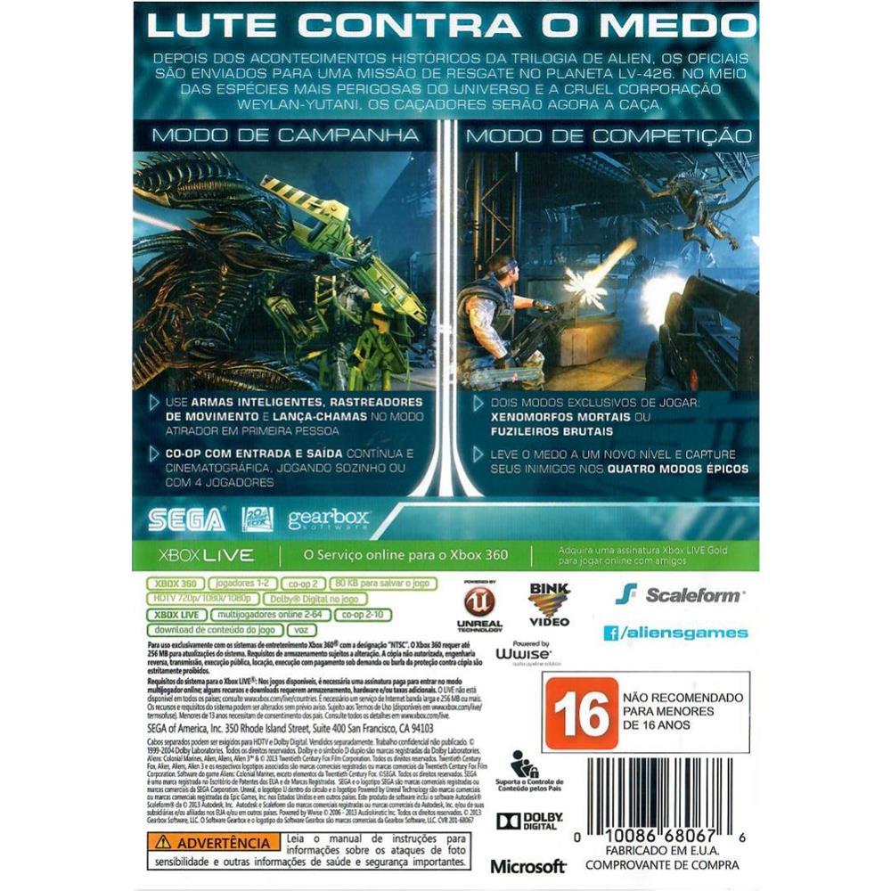 Aliens Colonial Marines - Xbox 360 (Usado)
