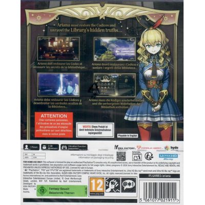 Ariana And The Elder Codex - Ps5 (Novo) (Europeu)