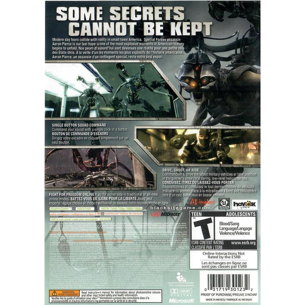 Blacksite Area 51 - Xbox 360 (Seminovo)