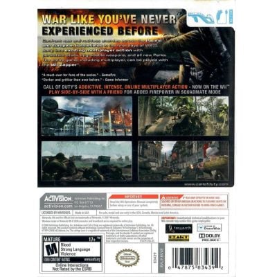 Call Of Duty World At War - Nintendo Wii (Seminovo)