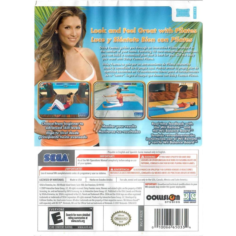 Daisy Fuentes Pilates - Nintendo Wii (Caixinha Generica) (Usado)