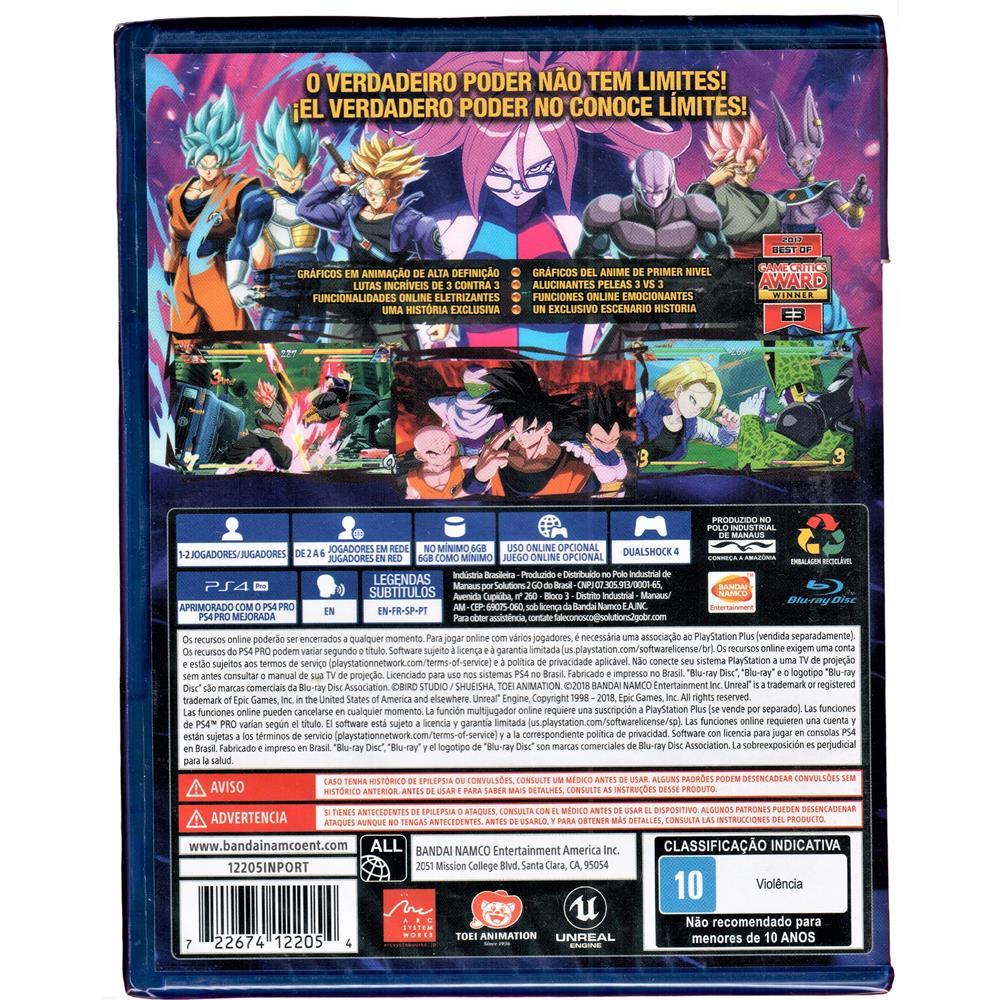 Dragon Ball Fighter Z - Ps4 (Usado)