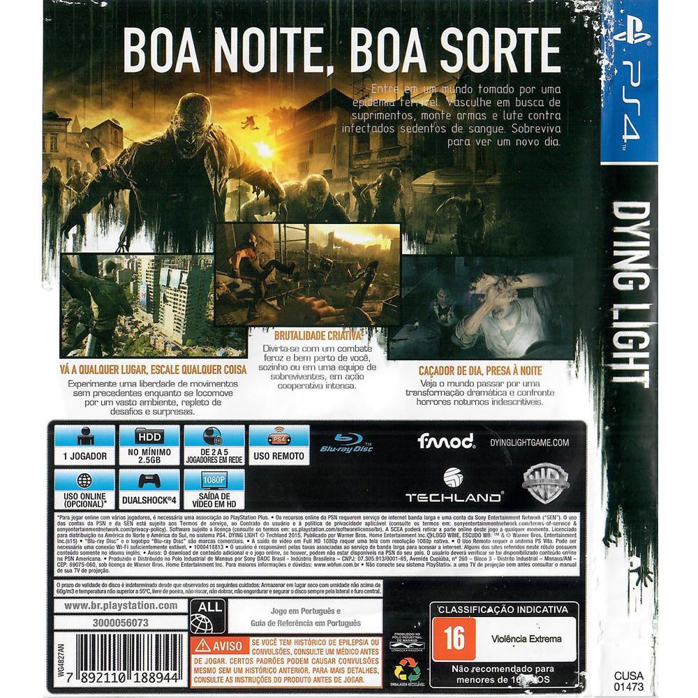Dying Light - Ps4 (Usado) (Sem Manual)
