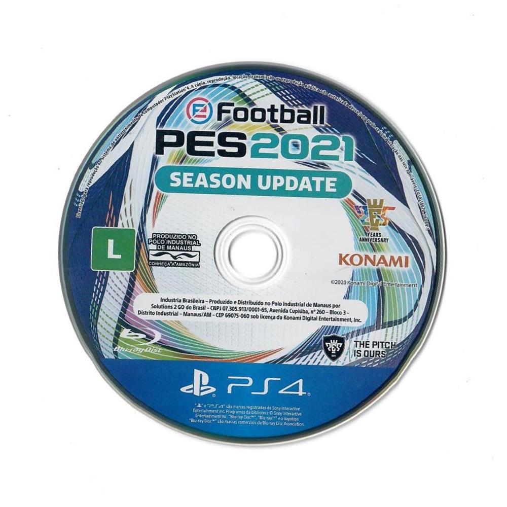Efootball Pro Evolution Soccer (Pes) 2021 - Ps4 (Usado) (Somente Disco)