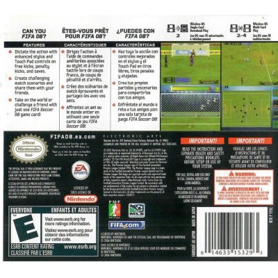 Fifa Soccer 08 - Nintendo Ds (Seminovo)