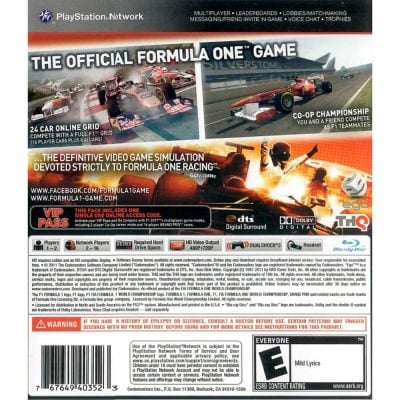 Formula (F1) 2011 - Ps3 (Usado)