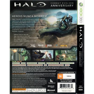 Halo Combat Evolved Anniversary - Xbox 360 (Usado)