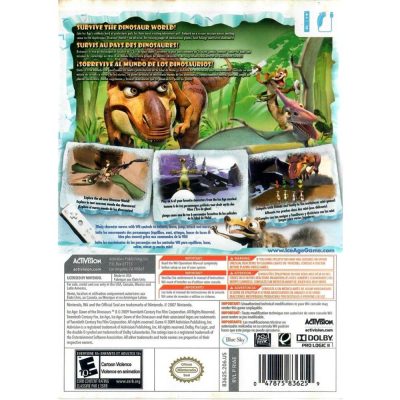 Ice Age Dawn Of The Dinosaurs - Nintendo Wii (Usado) (Sem Manual)