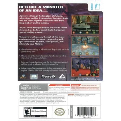 Igor The Game - Nintendo Wii (Seminovo)