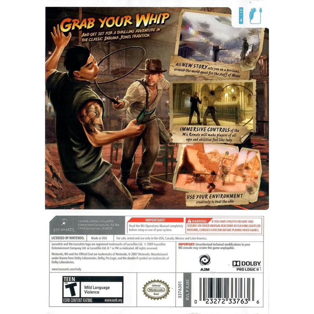 Indiana Jones And The Staff Of Kings - Nintendo Wii (Seminovo)