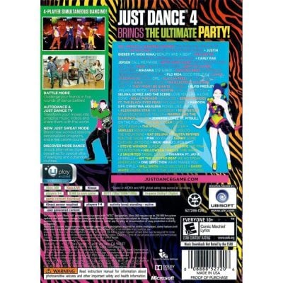 Just Dance 4 - Xbox 360 (Usado) (Mancha) (Sem Manual)