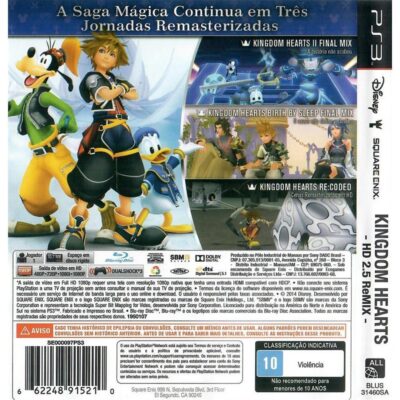 Kingdom Hearts Hd 2.5 Remix - Ps3 (Usado)