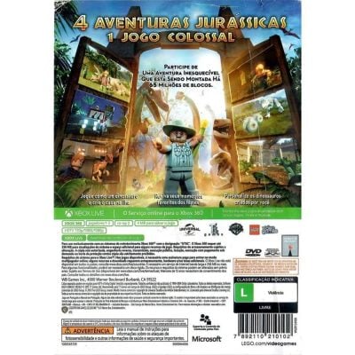 Lego Jurassic World - Xbox 360 (Usado) (Sem Manual)