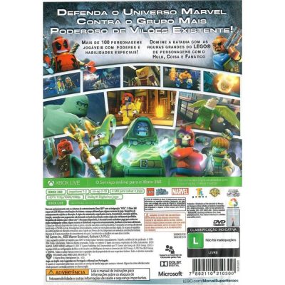 Lego Marvel Super Heroes - Xbox 360 (Platinum Hits) (Usado) (Sem Manual)