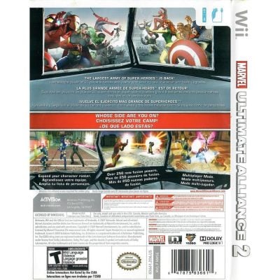 Marvel Ultimate Alliance 2 - Nintendo Wii (Usado) (Capa Com Detalhe)