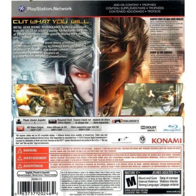 Metal Gear Rising Revengeance - Ps3 (Usado)