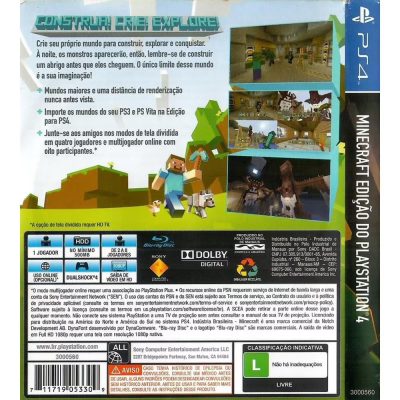 Minecraft Playstation Edition - Ps4 (Usado)