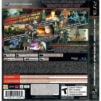 Naruto Shippuden Ultimate Ninja Storm Generations - Ps3 (Usado)