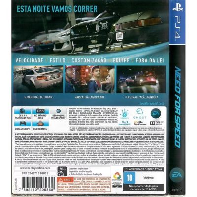 Need For Speed - Ps4 (Usado)