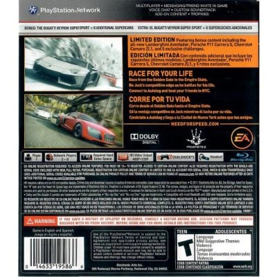 Need For Speed The Run - Ps3 (Usado) (Sem Manual)