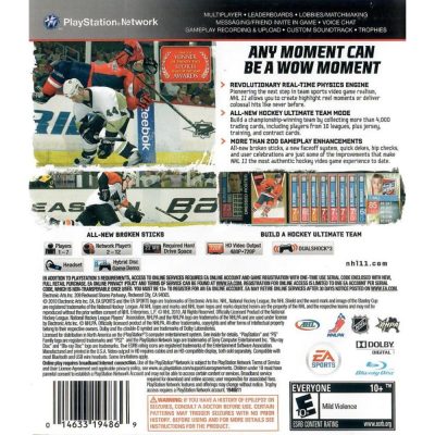 Nhl 11 - Ps3 (Seminovo)